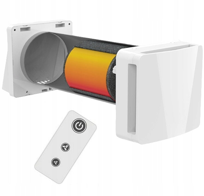 Compact wall recuperator EBERG REQU 160 60 m3/h + Remote control