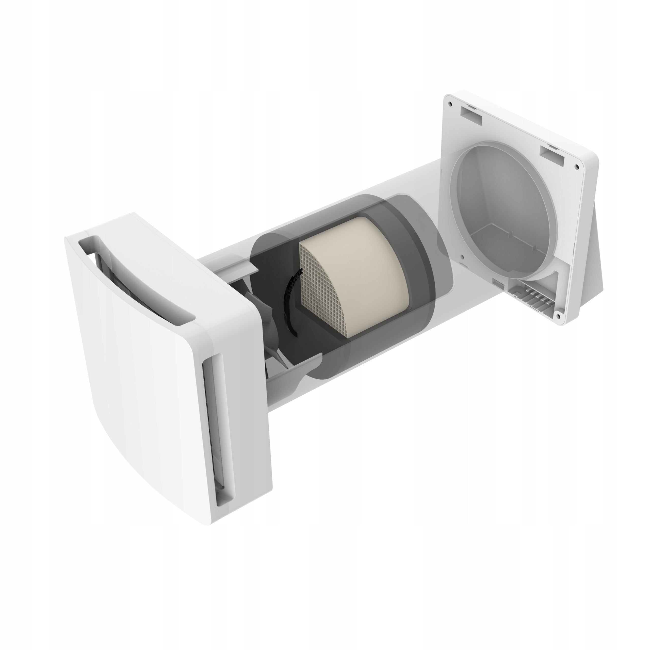 Compact wall recuperator EBERG REQU2 160 60 m3/h + Remote control Manufacturer code REQU2 160