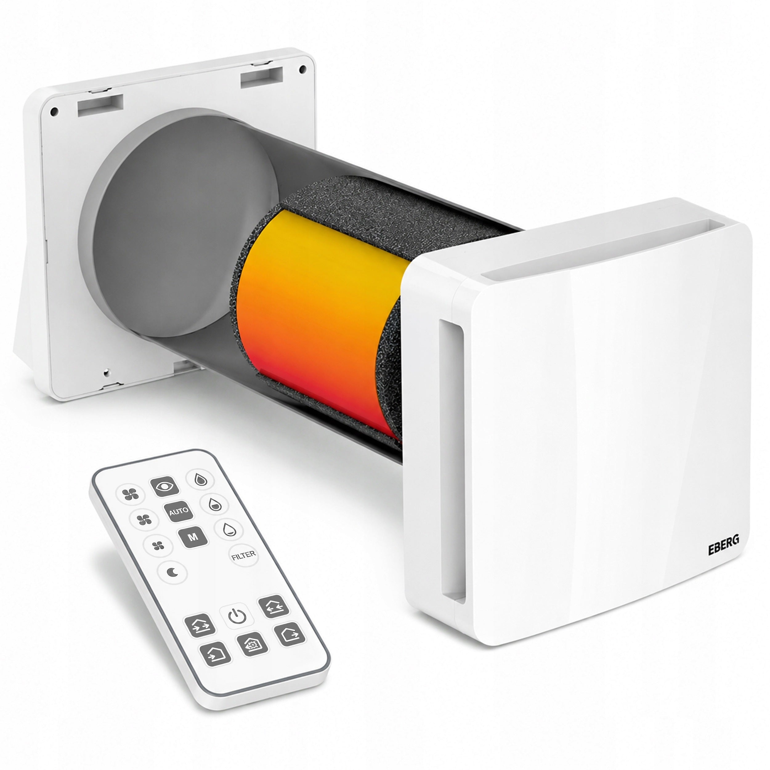 Compact wall recuperator REQU2 + 160 remote control 60m3/h humidity sensor