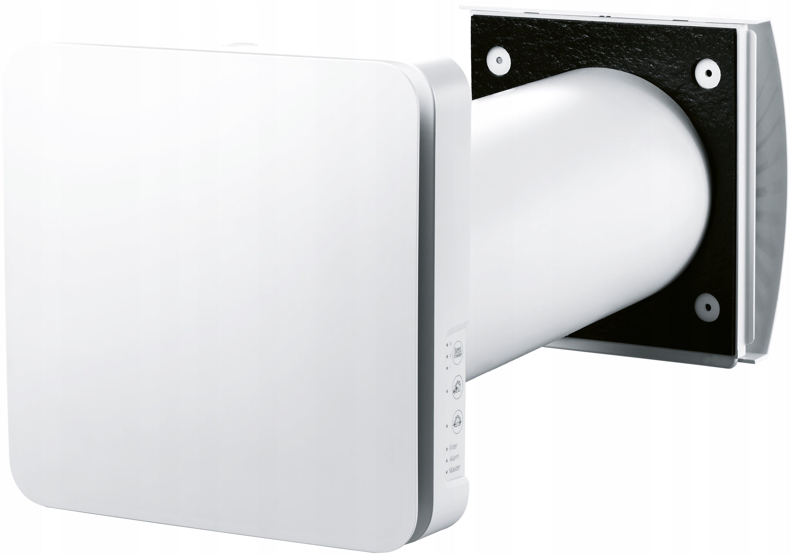 Compact wall recuperator fi 160mm with remote control and WiFi VENTO INHOME white