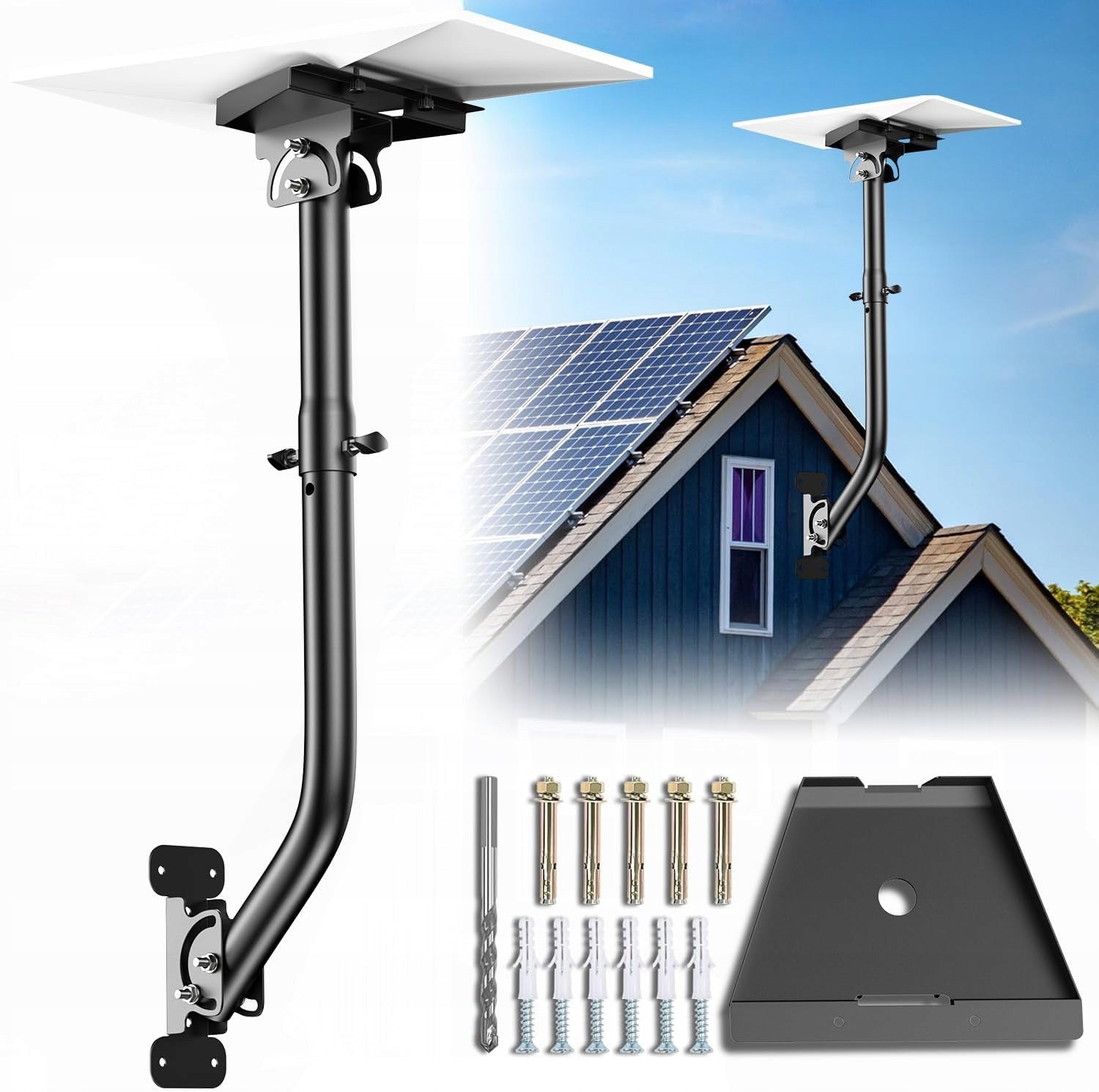 Complete Set Wall Mount for Starlink Gen 3 Adjustable Retractable V3