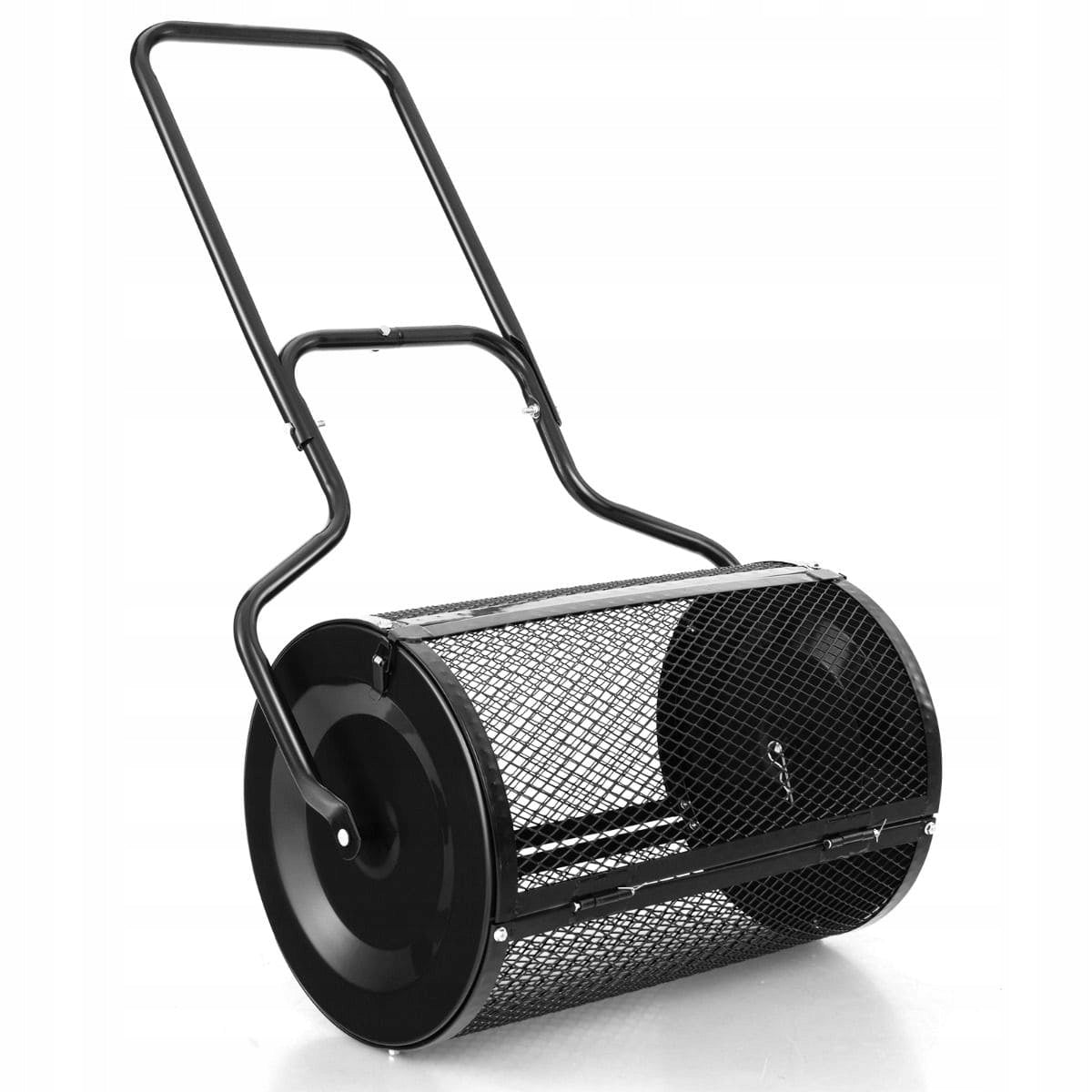 Compost spreader Fertilizer spreader 75 l black
