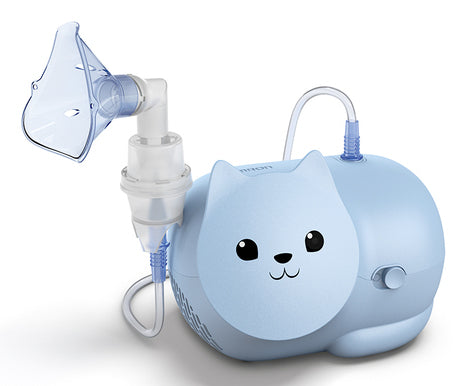 Compressor inhaler for children kitten Omron quiet, effective, fun