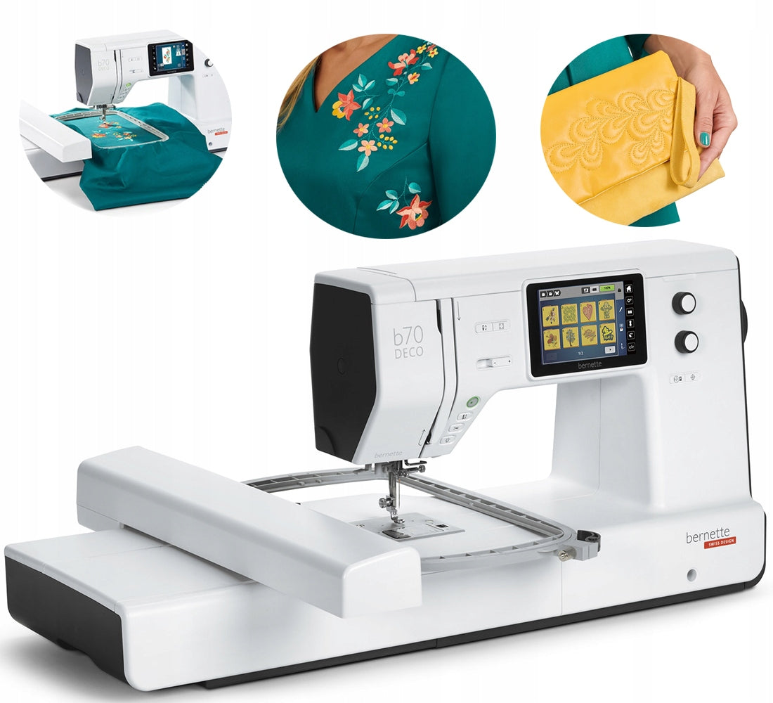 Computer embroidery machine Bernette B70 "DECO" Embroidery field 26x16cm + 3 tamborki