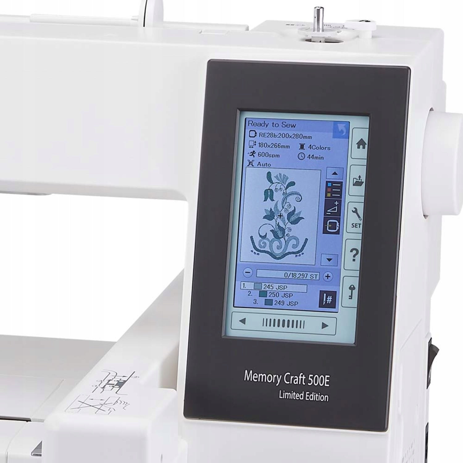 Computer embroidery machine Janome MC500E home single needle Model MC 500E
