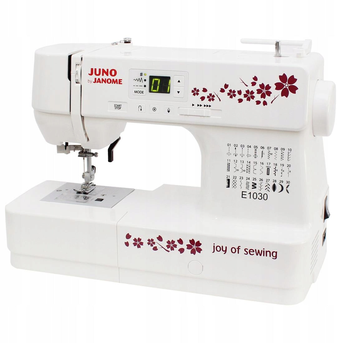 Computer sewing machine JANOME JUNO E1030 automatic functions