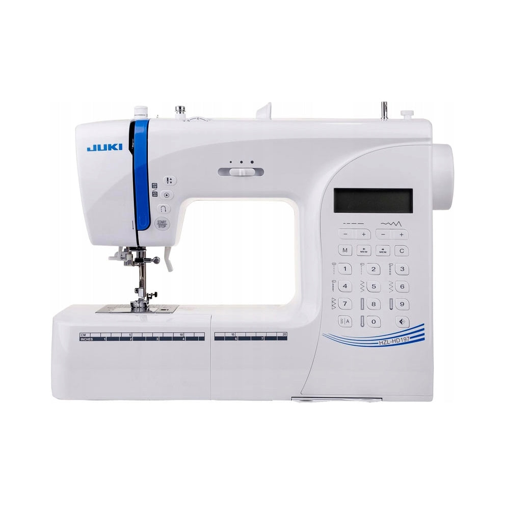 Computer sewing machine JUKI HZL-HD197 + feet bobbin needle shears Packaging status original