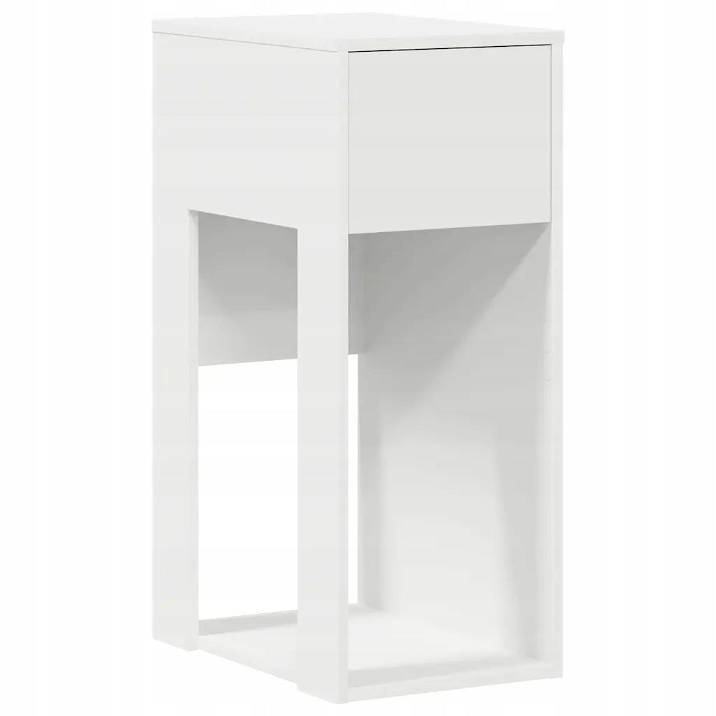 Computer stand with drawer, white, 30x44x74 cm Brand VidaXL