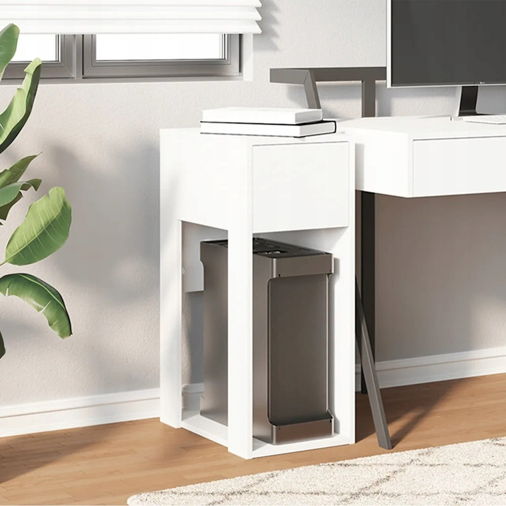 Computer stand with drawer, white, 30x44x74 cm Manufacturer code 858731