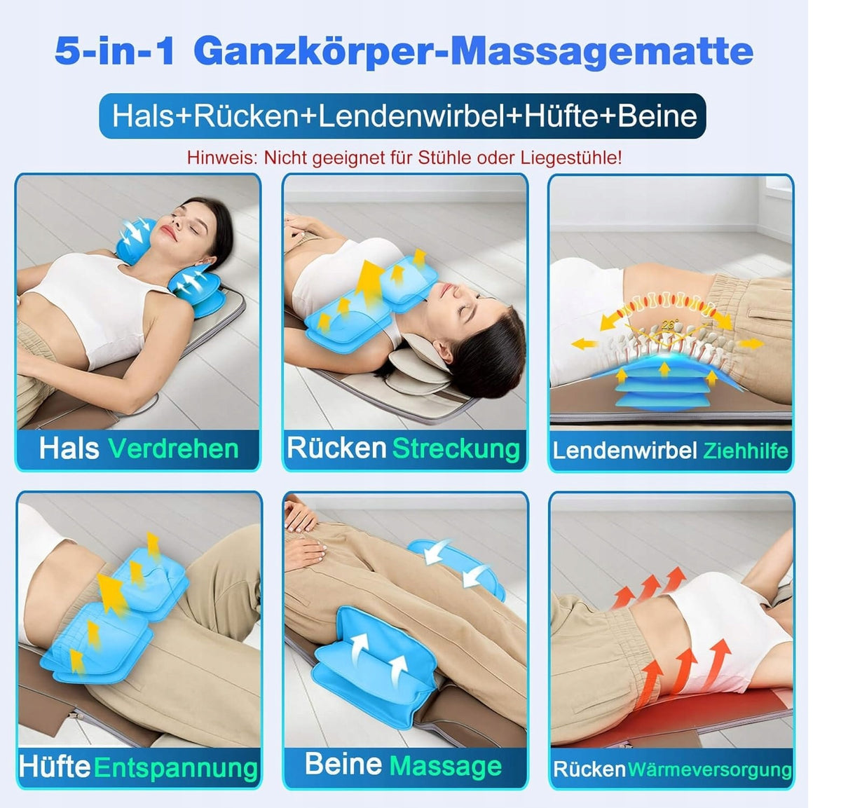Comrelax HY-8639 MATA FULL BODY MASSAGE Massager WITH HEATING Manufacturer code MATA DO MASAŻU CAŁEGO CIAŁA MASAŻER NA BÓL