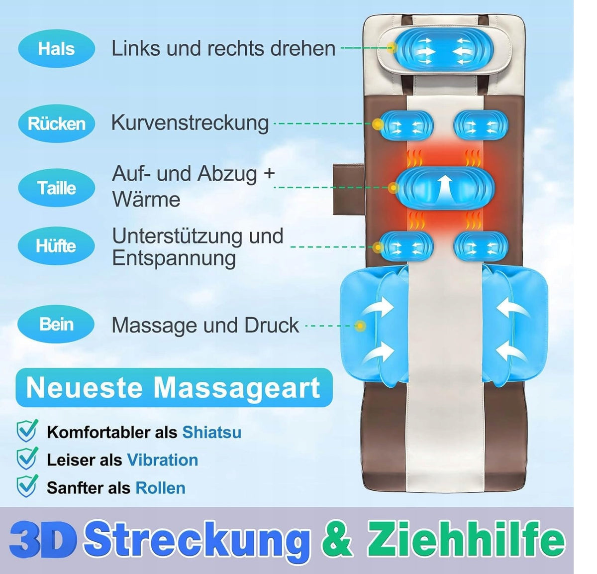 Comrelax HY-8639 MATA FULL BODY MASSAGE Massager WITH HEATING Packaging status original
