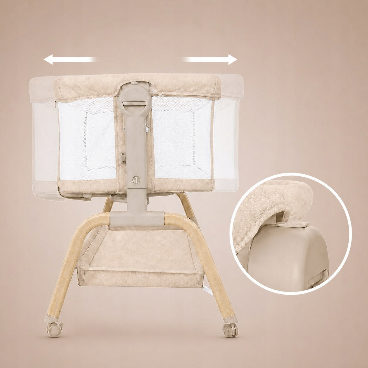 Concepthood Nestwell Crib with Crib Beige Medical device no