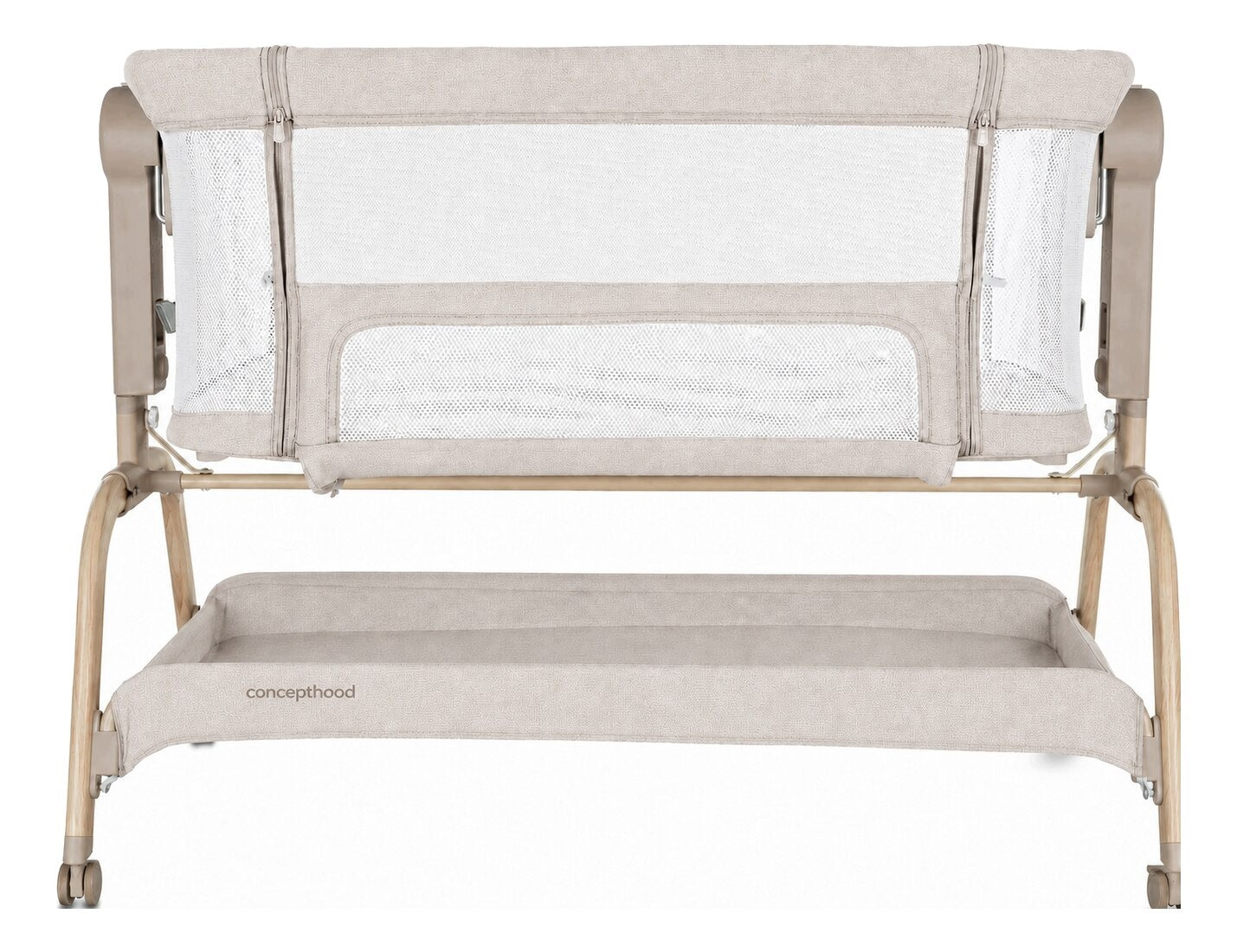 Concepthood Nestwell Crib with Crib Linen Beige Packaging status original