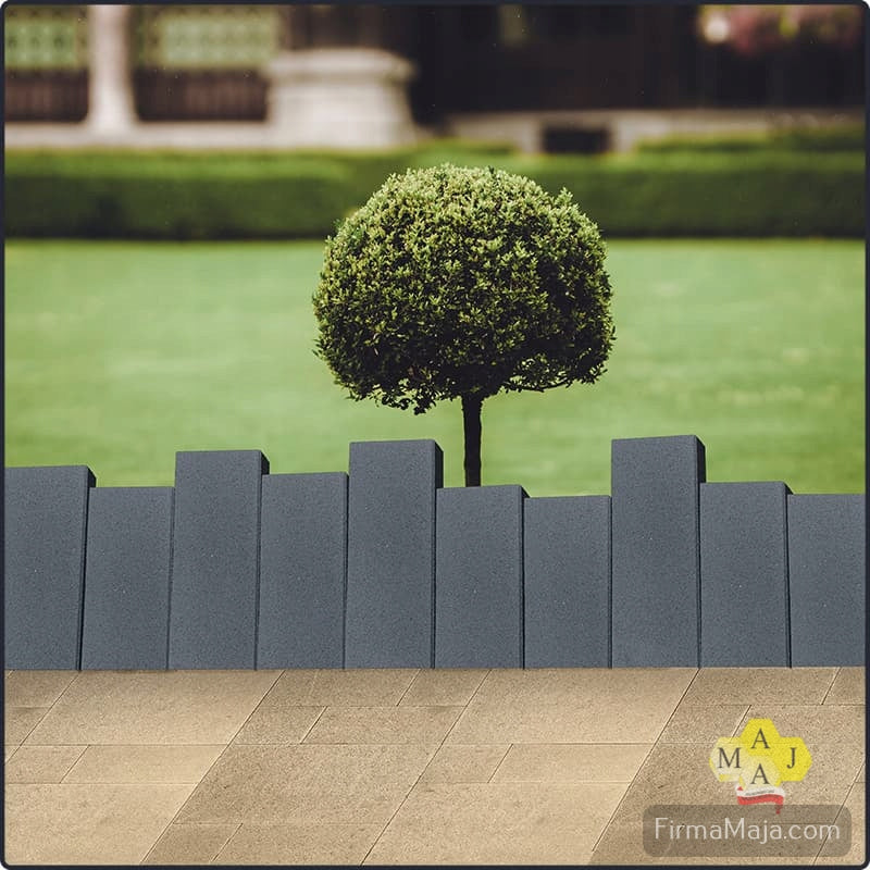 Concrete Palisade High 50 cm Rectangular Graphite Manufacturer Firma Maja