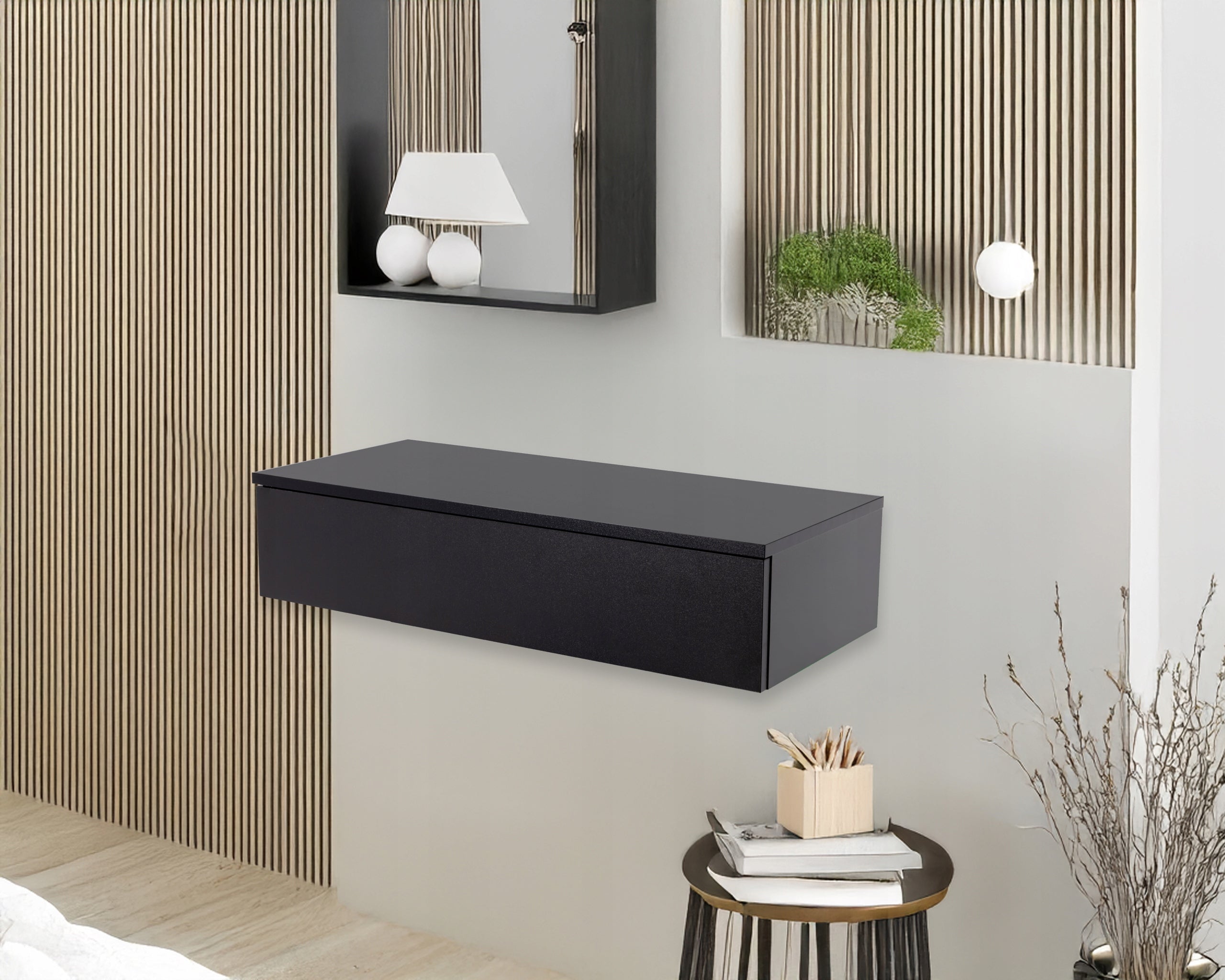 Console Dressing Table Desk TV Cabinet Hanging 80cm FOLDED
