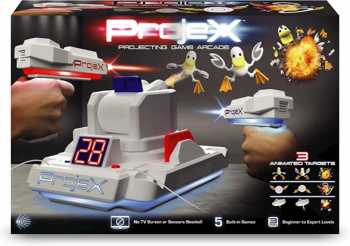 Console game ProjeX Arcade Blaster projector for kids projector 2 laser hit Manufacturer code 38148