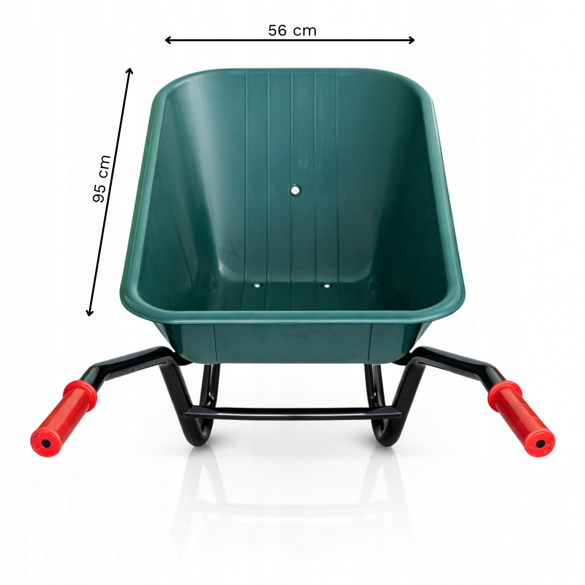 Construction Garden Wheelbarrow PREMIUM 140l - Strong, Green, Pumped wheel Manufacturer code 5906112201241