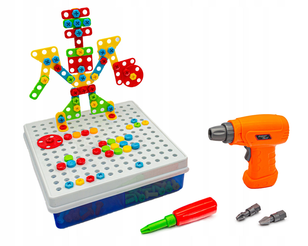 Construction Set 3D Puzzle Blocks Creative Mosaic Screwdriver 261 El Manufacturer code 668A