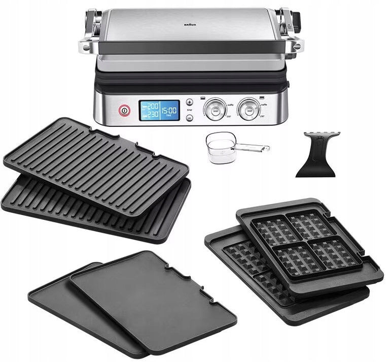 Contact electric grill Braun CG9047 silver/grey 2000 W Grill type contact