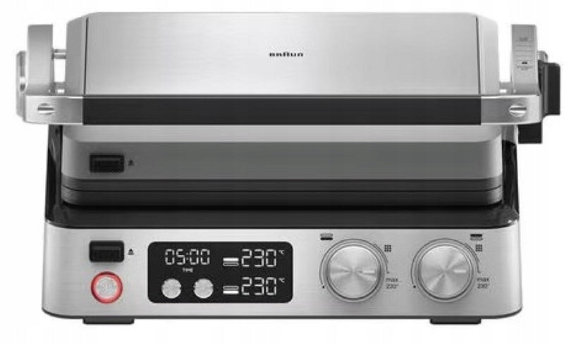 Contact electric grill Braun CG9047 silver/grey 2000 W Power 2000 W