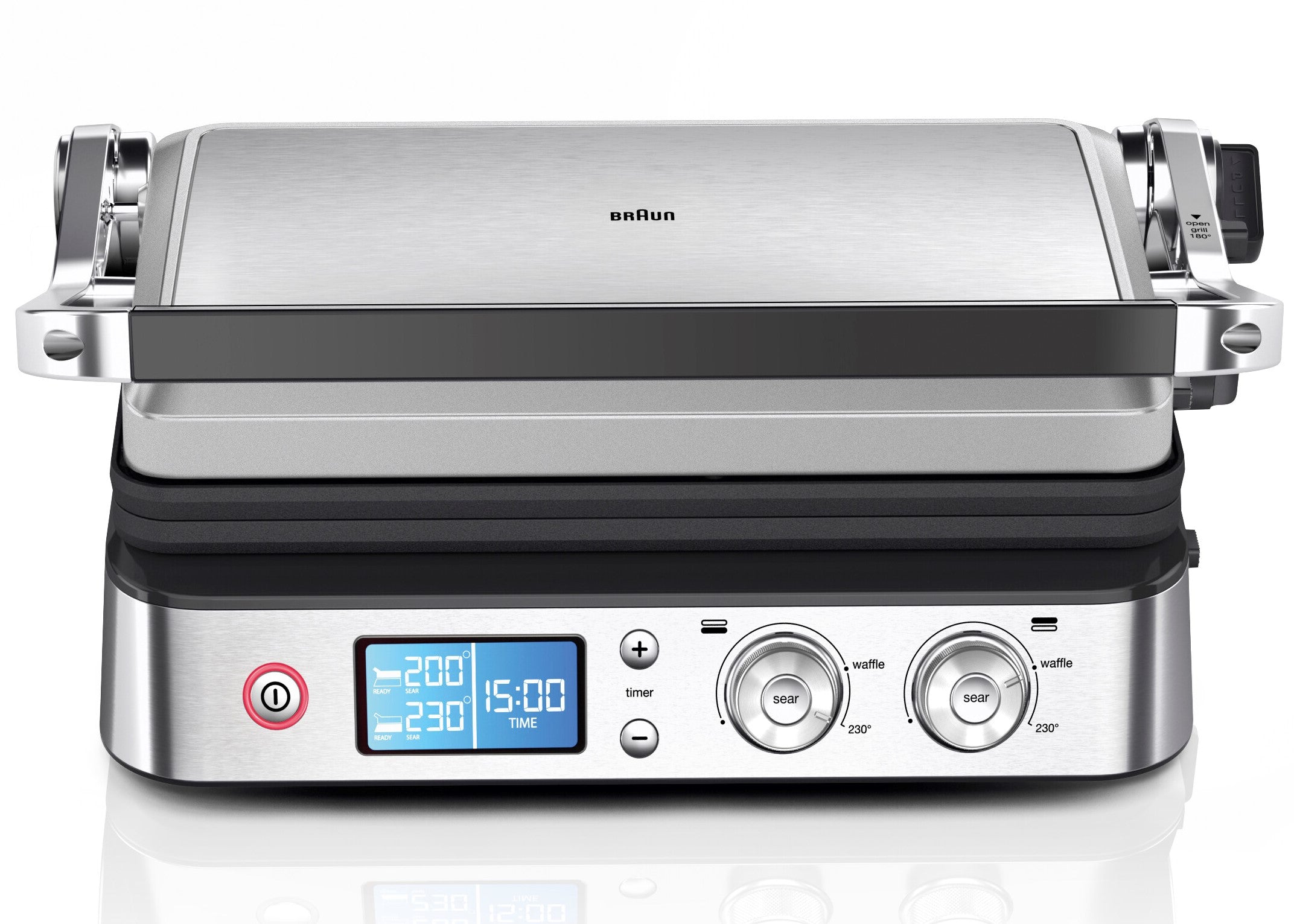 Contact electric grill Braun CG9047 silver/grey 2000 W