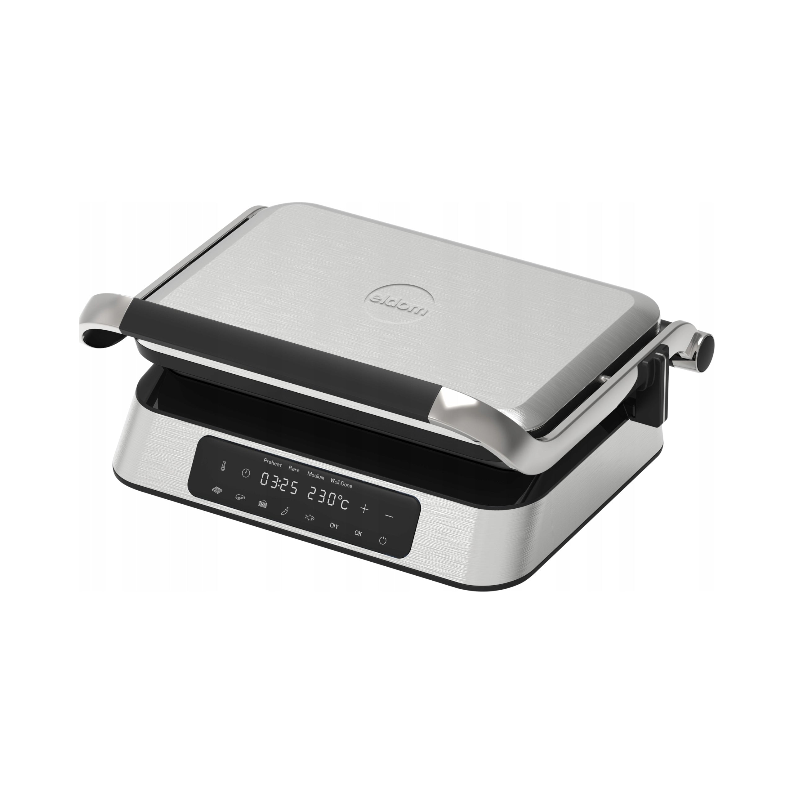 Contact folding electric grill Eldom GK2000W silver/grey 1800 W