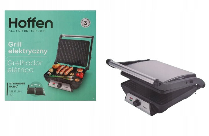 Contact folding electric grill Hoffen HO-00052 black 2000 W Brand Hoffen
