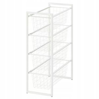 Container, frame, WIRE BASKETS WHITE 25x51x70 cm JONAXEL IKEA