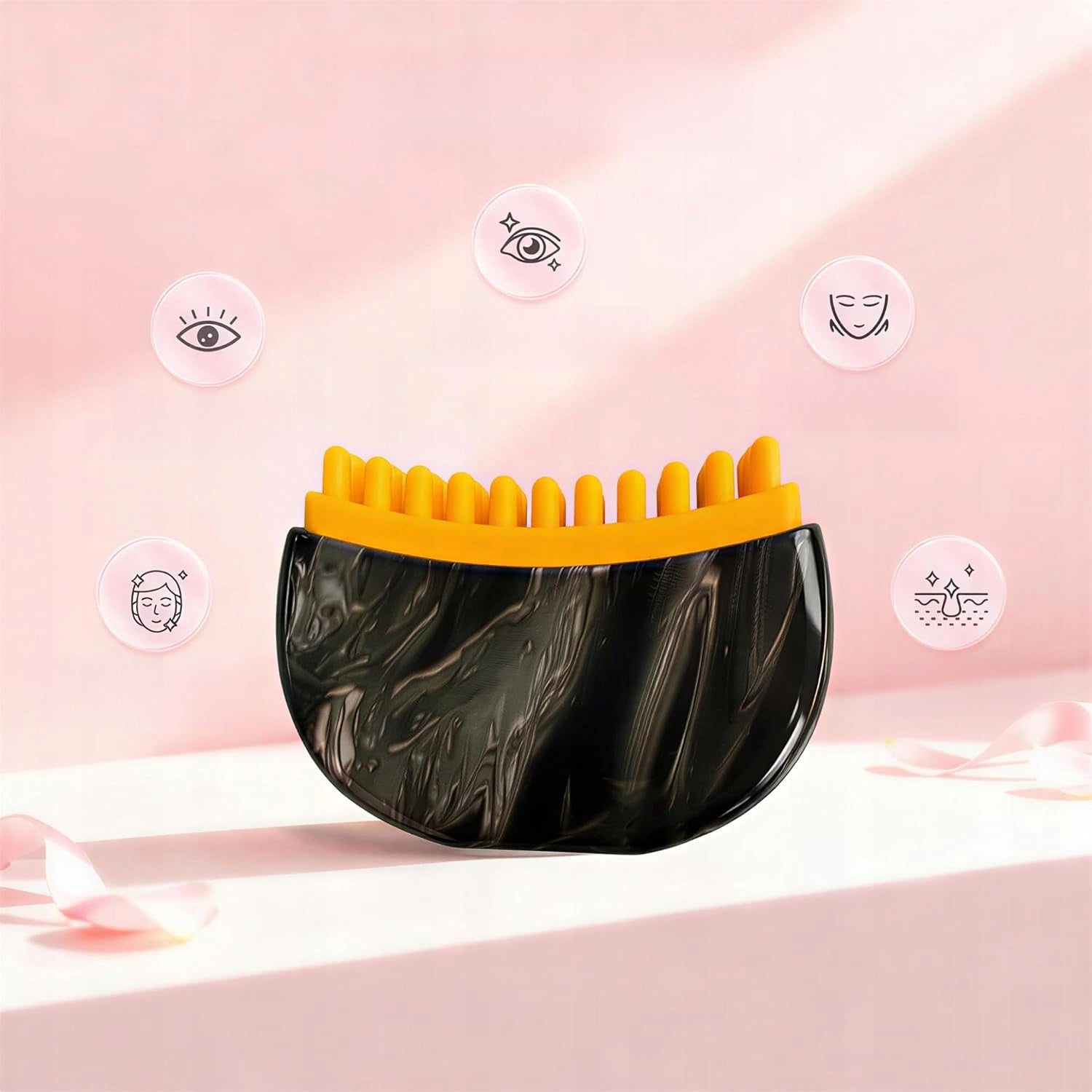 Contour Face Brush Lymphatic Drainage Brush Gua Sha Facial Tools Brand Feikelis