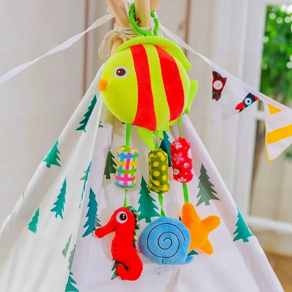 Contrast Pendant for Stroller Sensory Fish for Infants 0+ Brand no brand