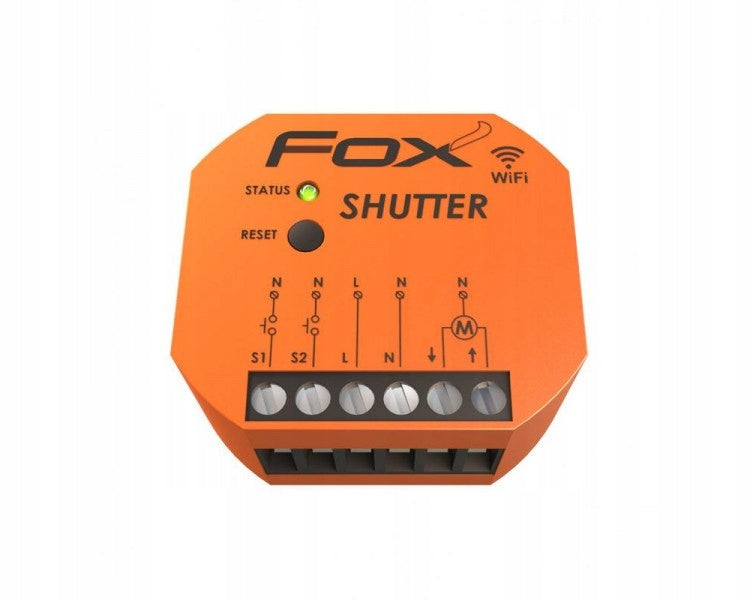 Controller for roller shutters WiFi 1-channel 230V FOX control lamellas F&F Shutter EAN (GTIN) 5902431674193