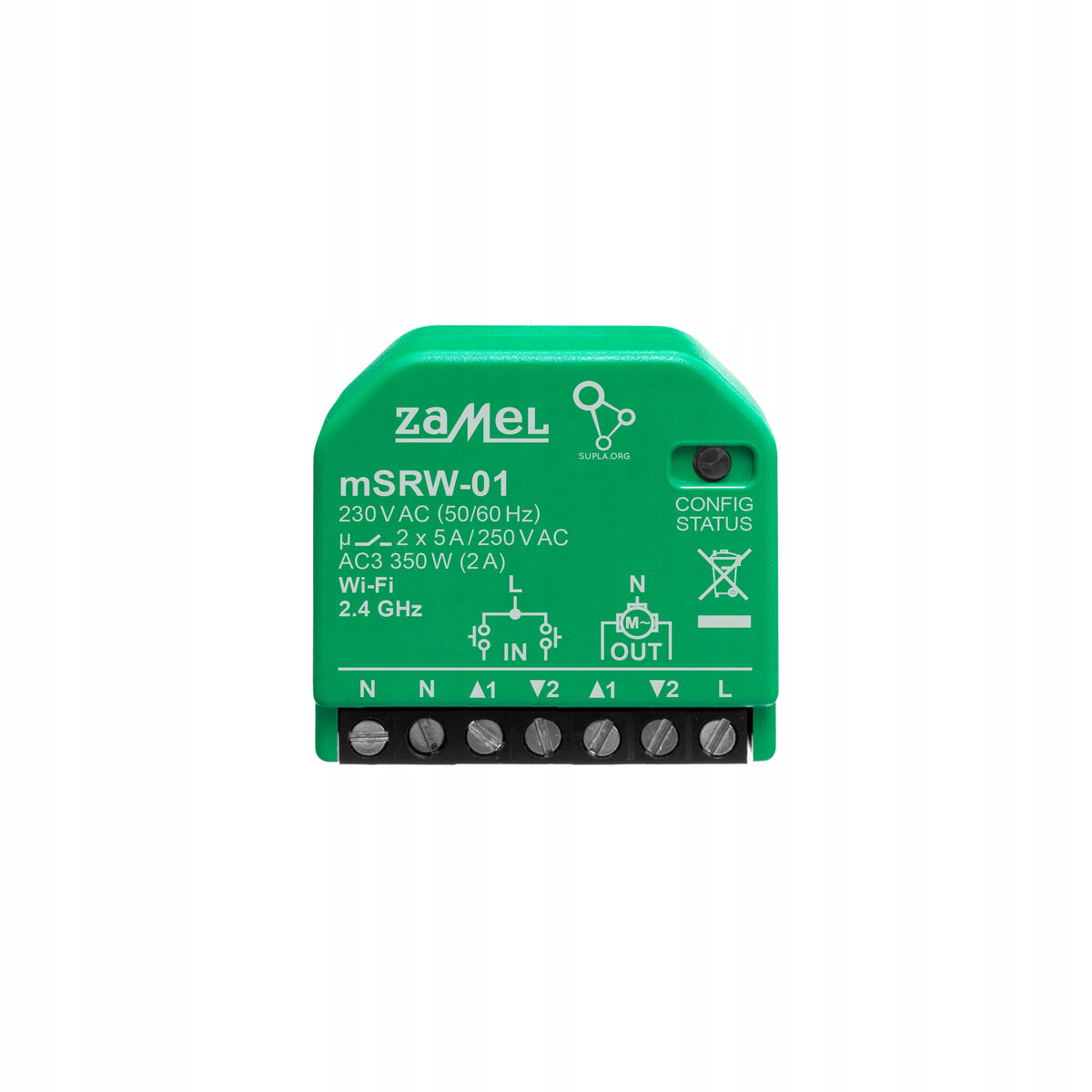 Controller of WiFi roller shutters mSRW-01 SUPLA Zamel Manufacturer code mSRW-01