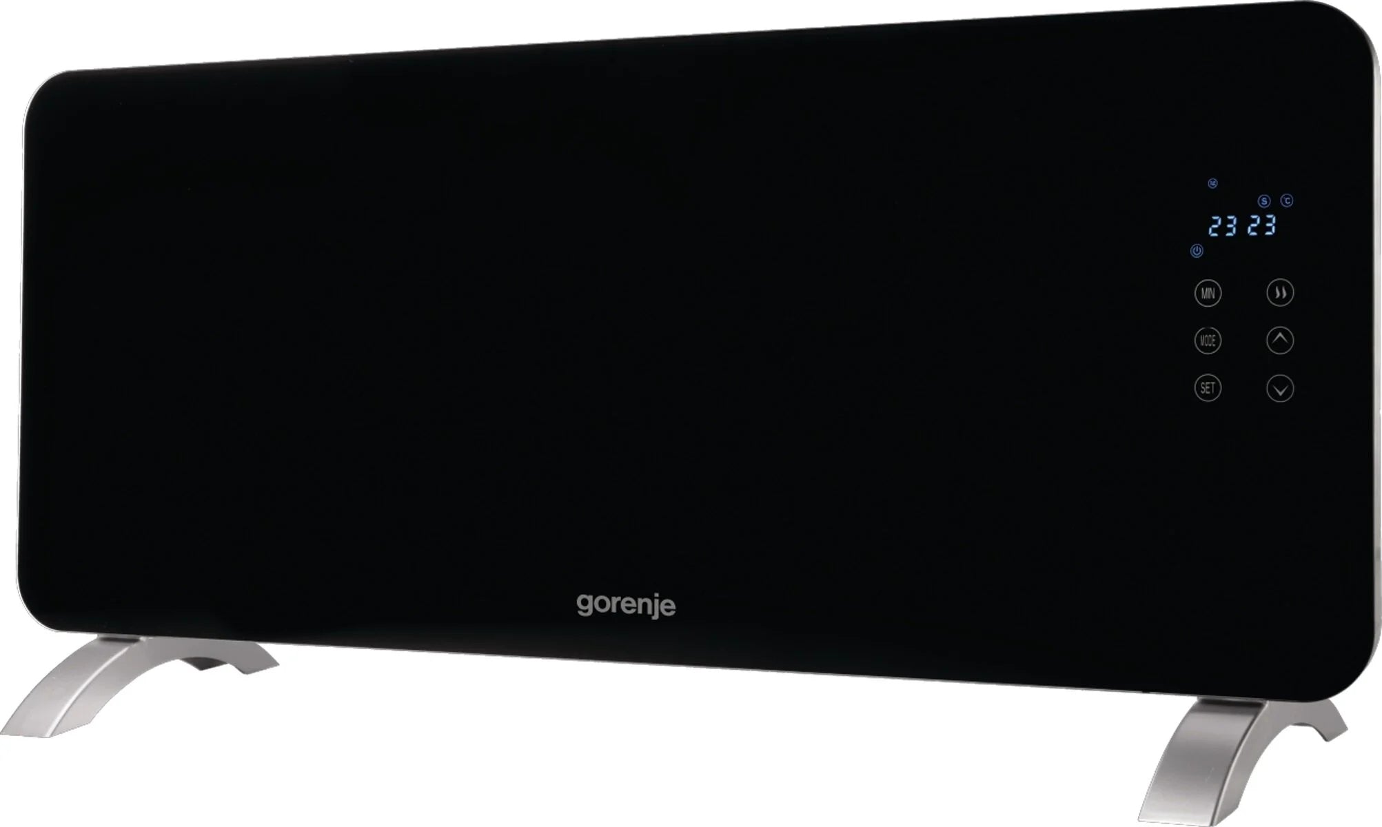 Convector Heater Optiheat2000GTPT 2 kW Black Glass Timer Display