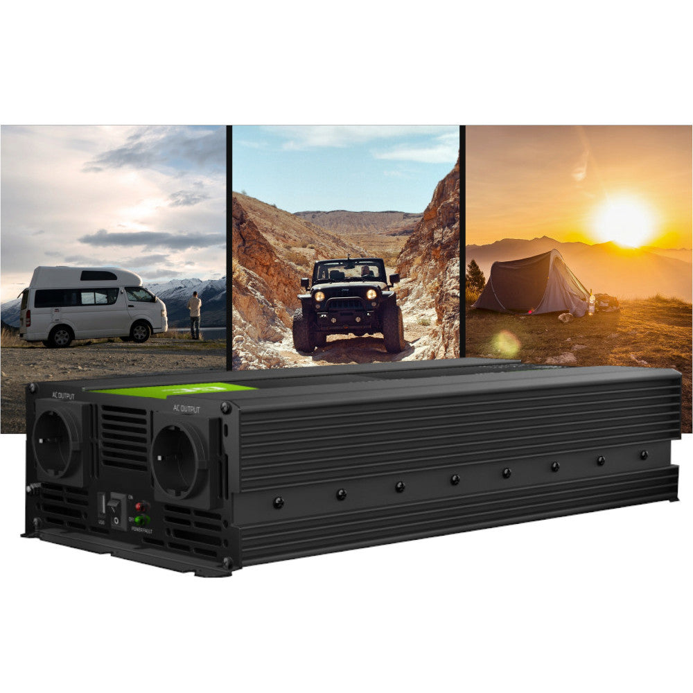 Converter GREEN CELL Pure sine wave 12V/230V 1500W/3000W Brand Green Cell