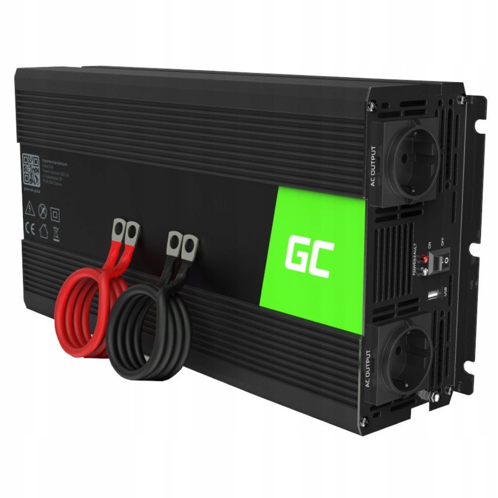 Converter GREEN CELL Pure sine wave 12V/230V 1500W/3000W