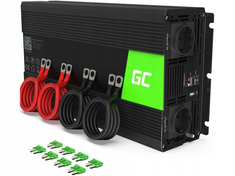 Converter GREEN CELL Pure sine wave 24V/230V 1500W/3000W