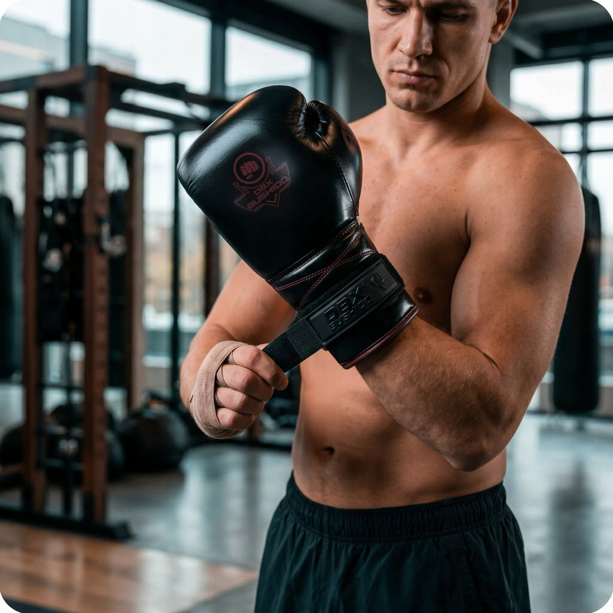 Converters for boxing gloves lace-up tied adapter Bushido Packaging status original