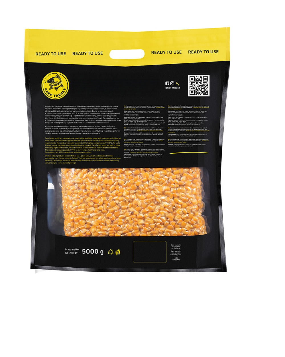 Cooked Corn Pineapple Fishing Bait 5 kg Carp Target Packaging status original
