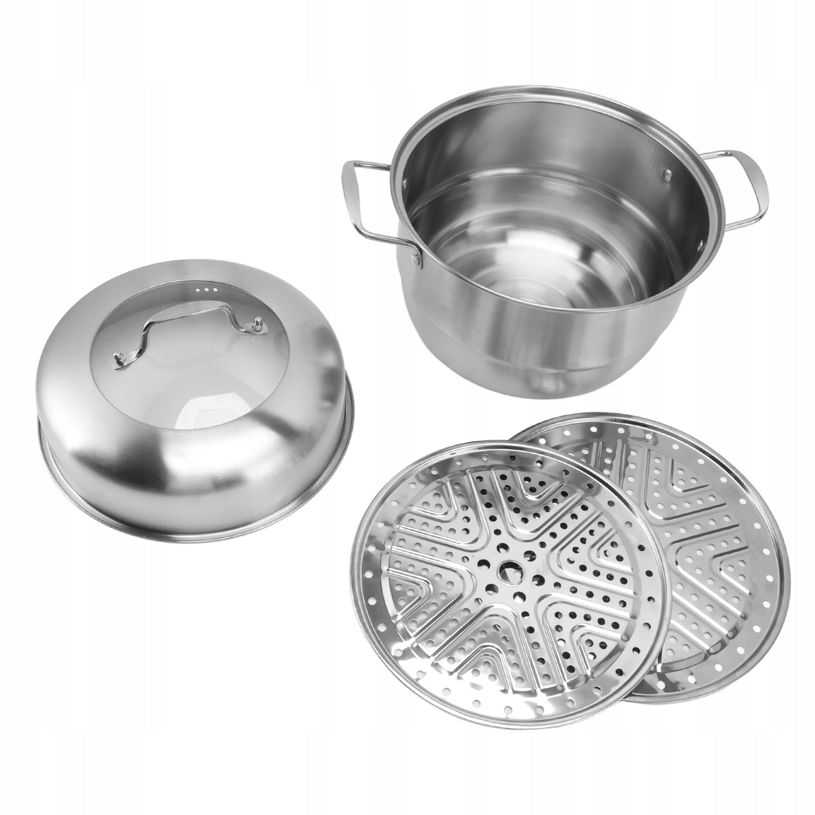 Cooking pot, steaming pot multi-layer stainless steel Dominant color multicolor