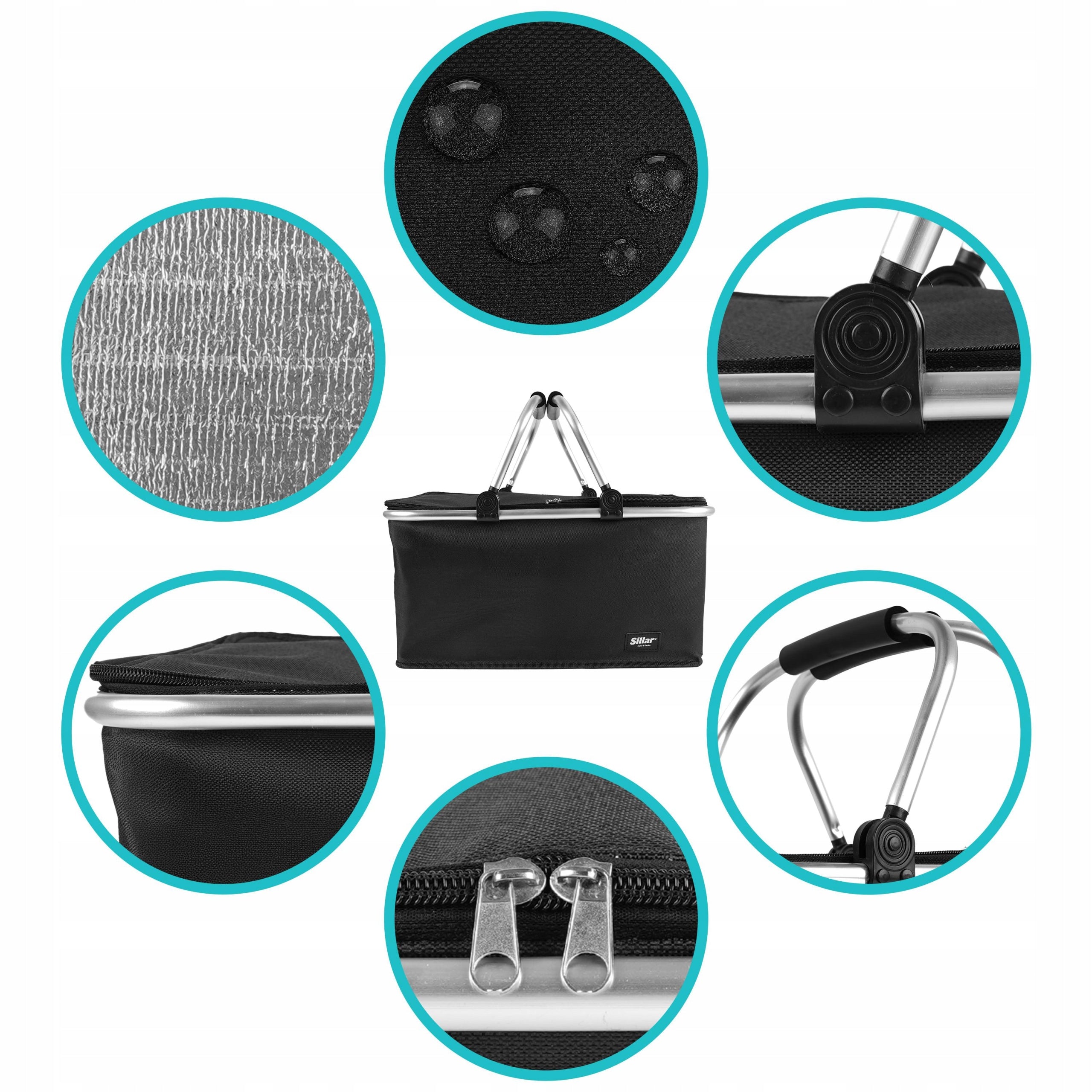Cooling bag 25 L thermal large tourist picnic for shopping Packaging status original