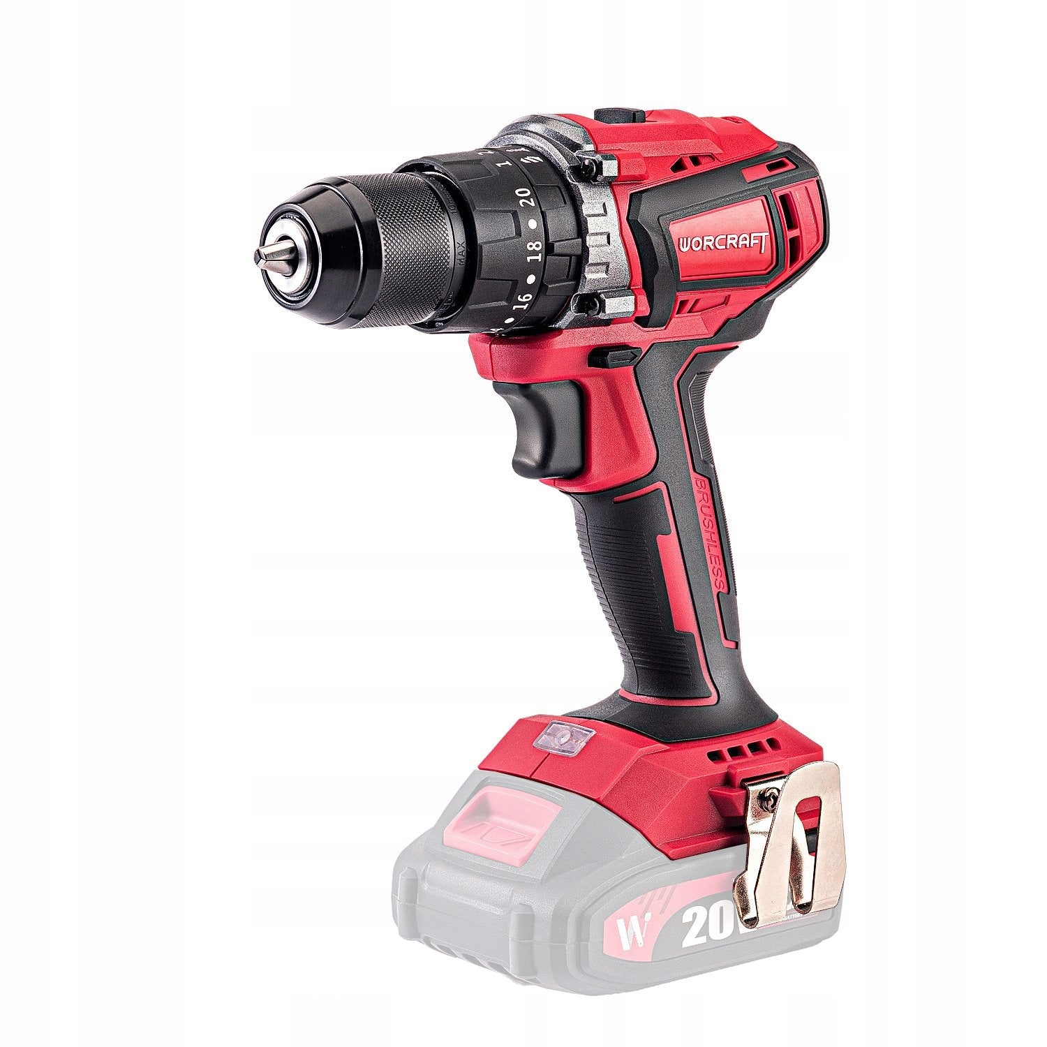 Cordless Brushless Drill/Driver UDAR Worcraft CHD-S20LIBE Brand Worcraft