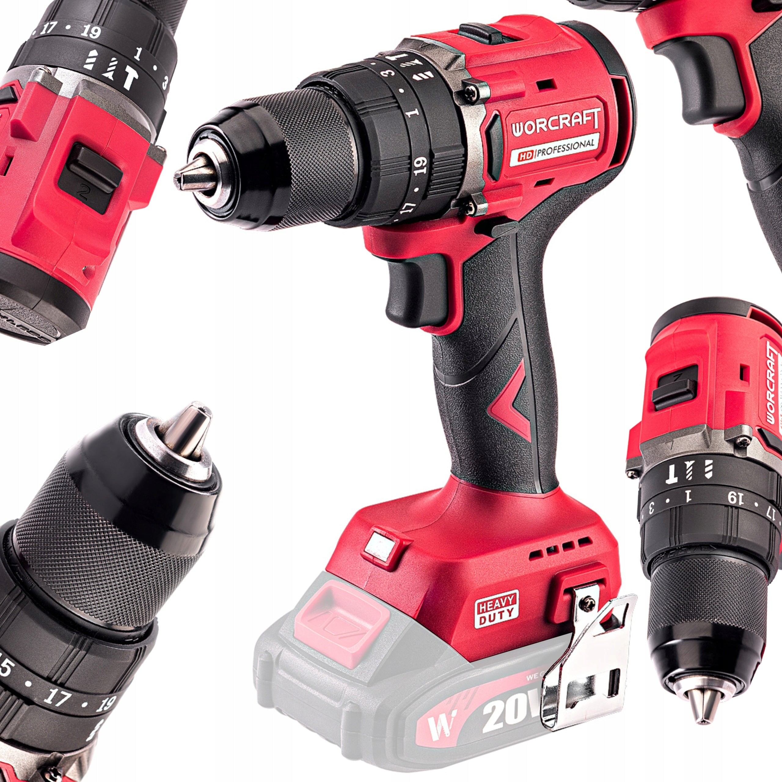 Cordless Brushless Drill/Driver UDAR Worcraft CHD-S20LiBC