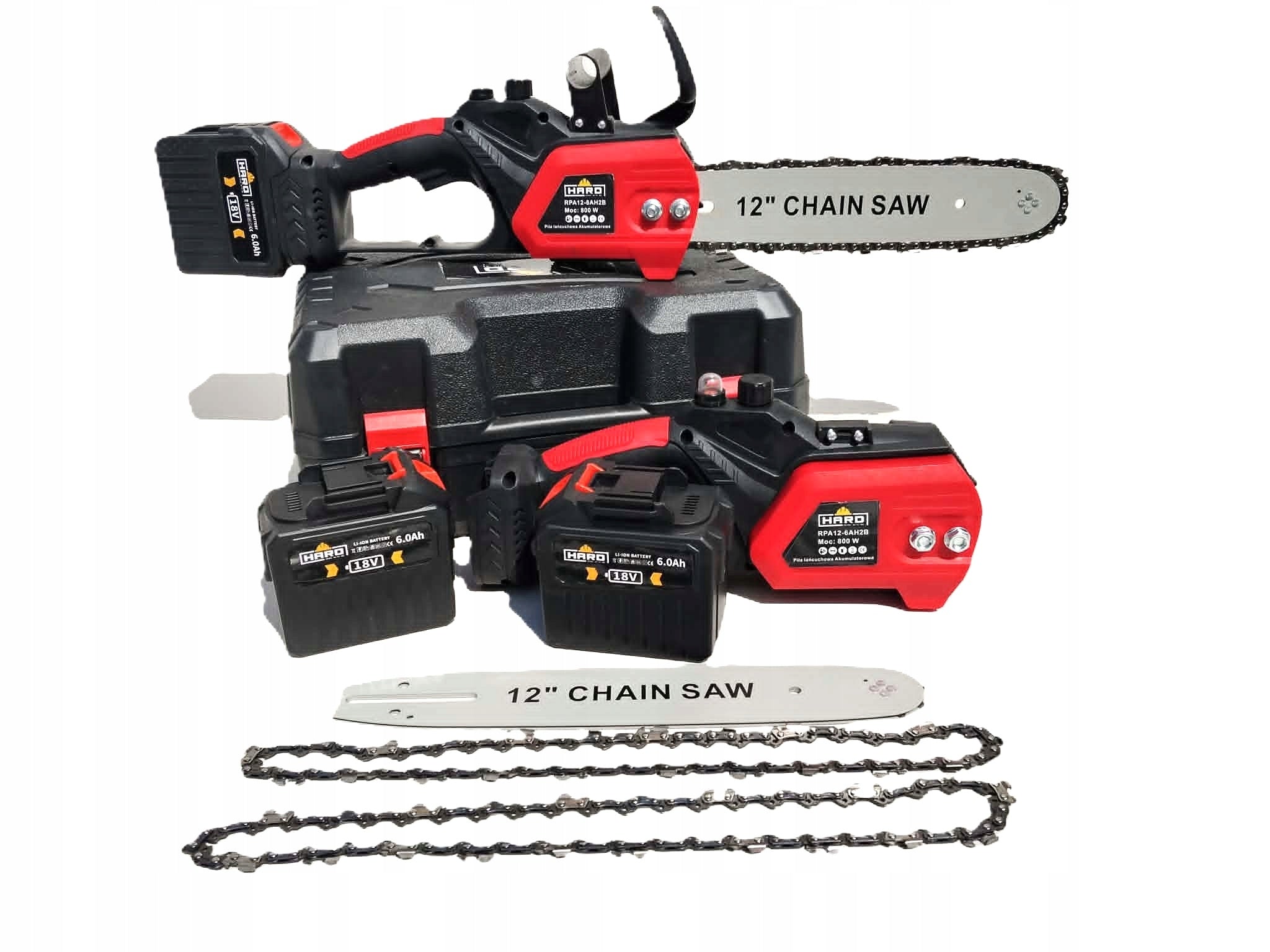 Cordless Chainsaw 800W 2Battery 6AH Packaging status original