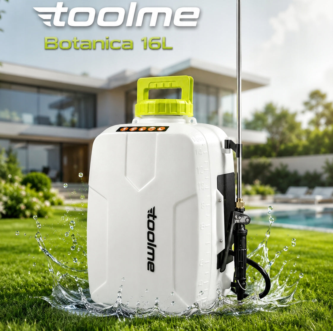 Cordless Electric 21v Pressure Sprayer 16l PREMIUM tm286 Tank capacity 16 l