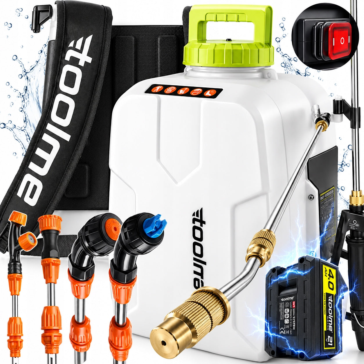 Cordless Electric 21v Pressure Sprayer 16l PREMIUM tm286