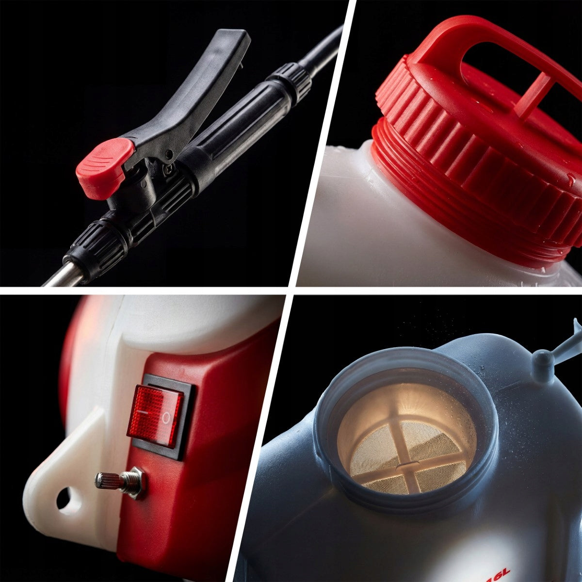 Cordless Electric Sprayer 16L Pressure Backpack Batteries included yes