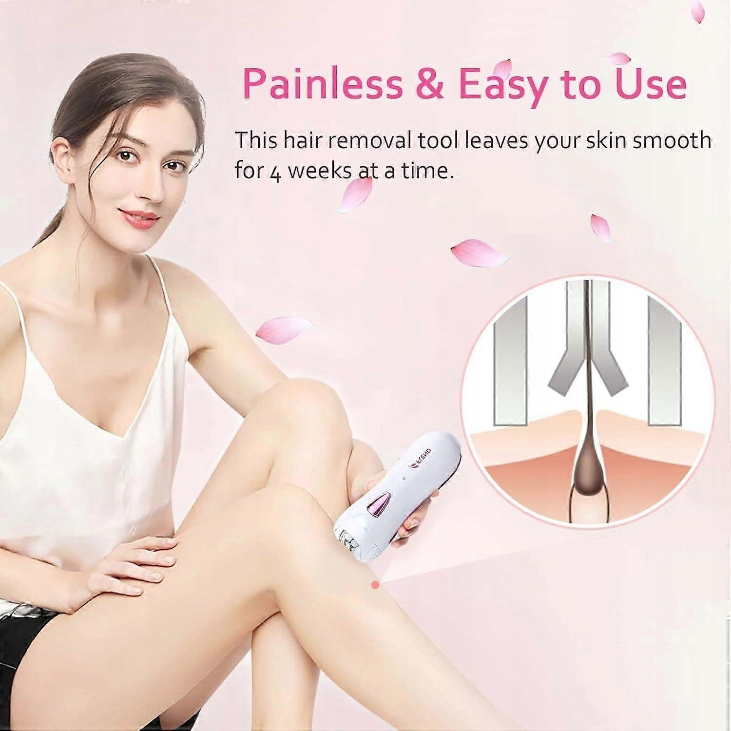 Cordless Facial Epilator for Women Electric Face &amp; Body Hair Removal Ep Brand no brand