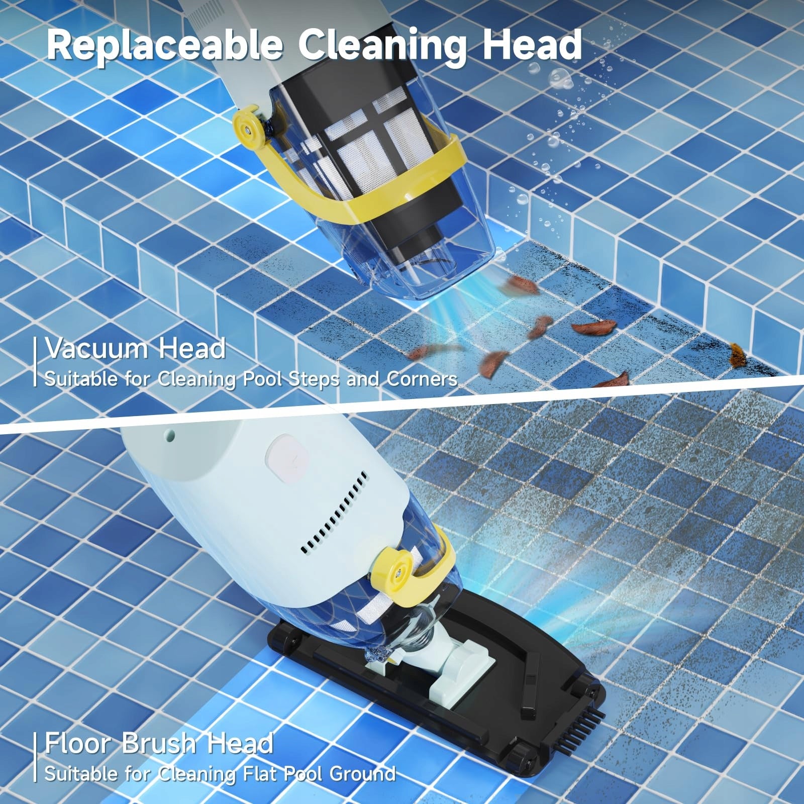 Cordless Handheld Pool Vacuum Cleaner - Lightweight for Above Ground Pools Manufacturer no brand