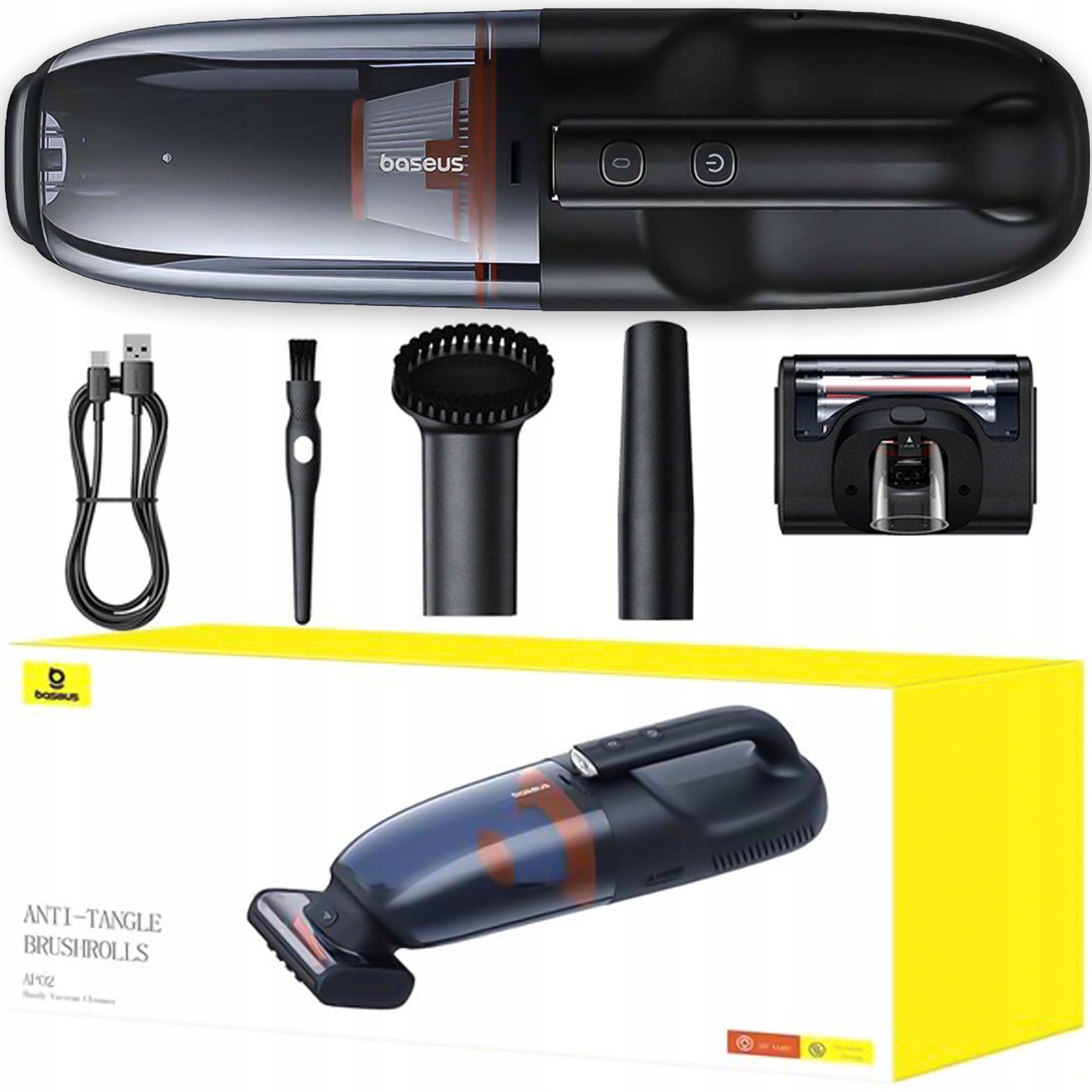 Cordless Handheld Vacuum Cleaner Small Bagless Baseus 6000Pa 160W 10000mah Brand Baseus