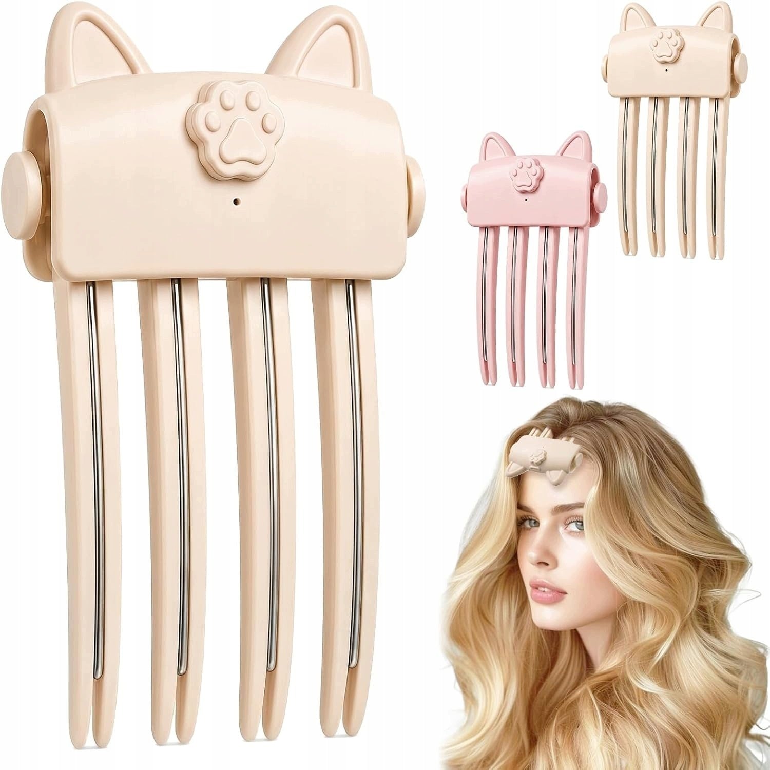 Cordless Heated Hair Volume Clip for Women Crown Volumizing Styling Tool